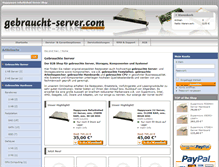 Tablet Screenshot of gebraucht-server.com